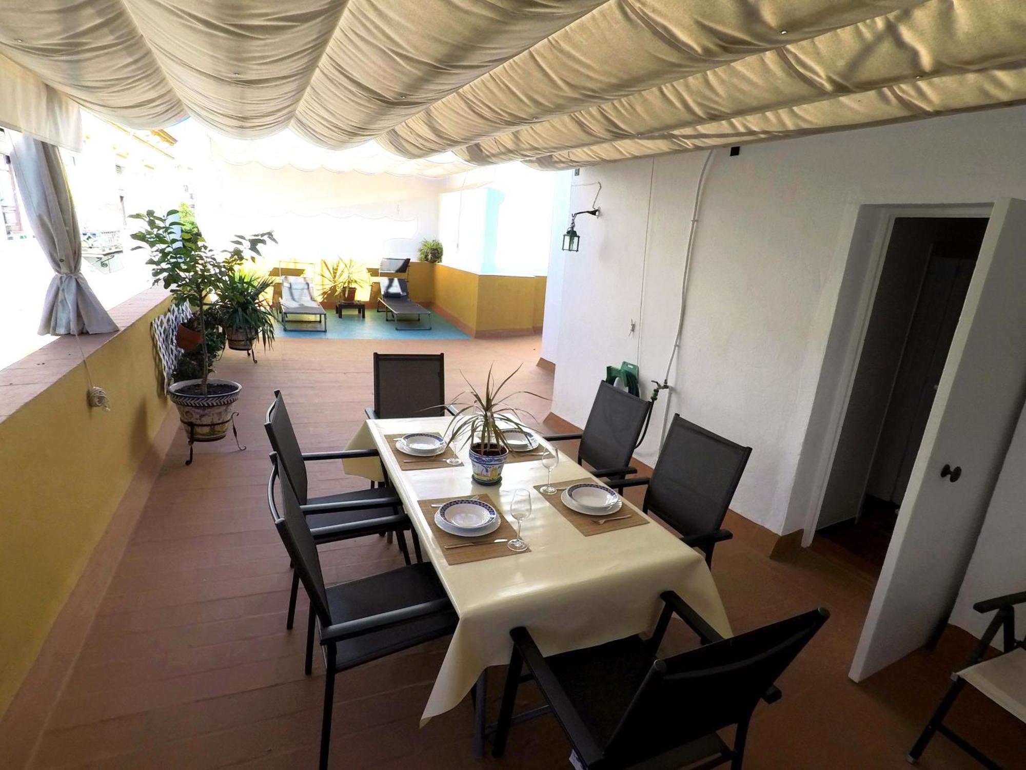 Duplex Acogedor Con Gran Terraza En Pleno Centro De Sevilla! Kültér fotó